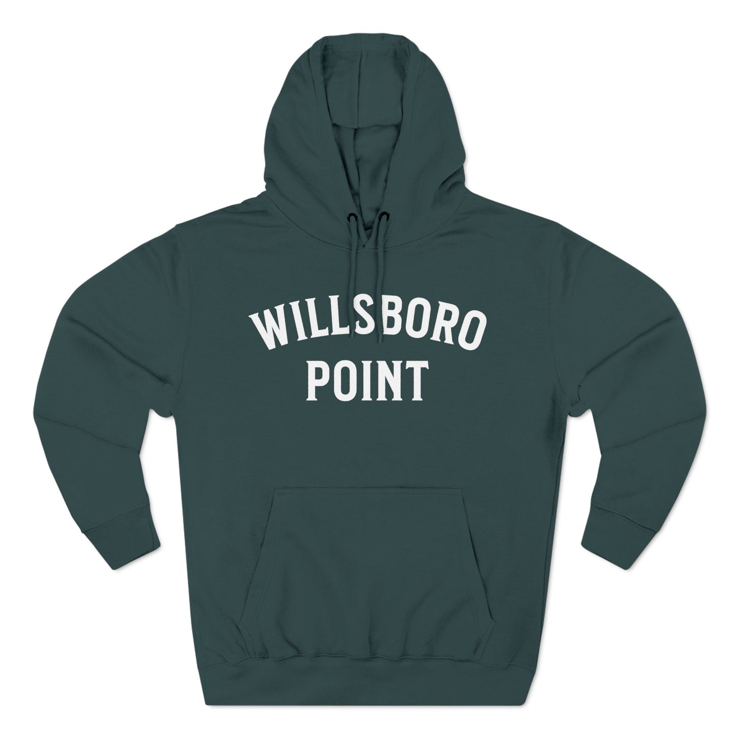 WILLSBORO POINT white print Lane Seven Fleece Hoodie