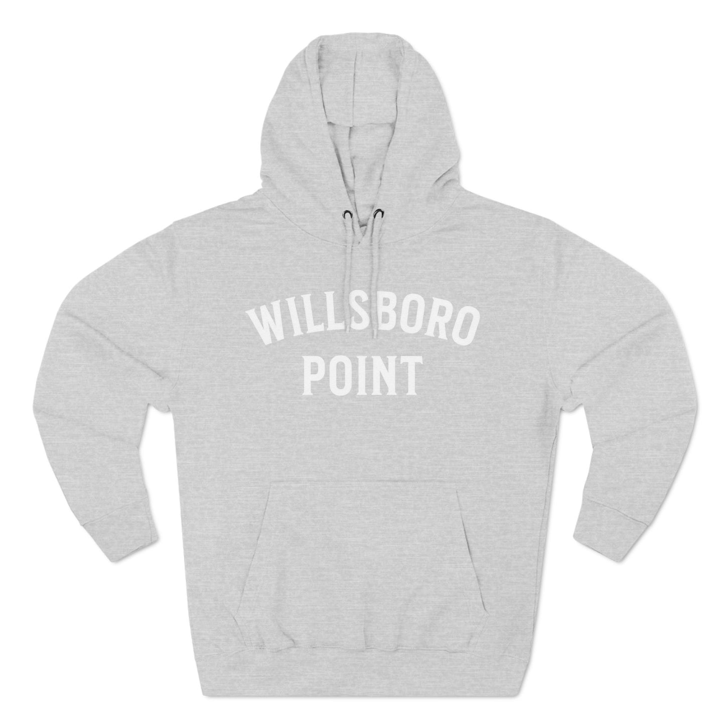 WILLSBORO POINT white print Lane Seven Fleece Hoodie