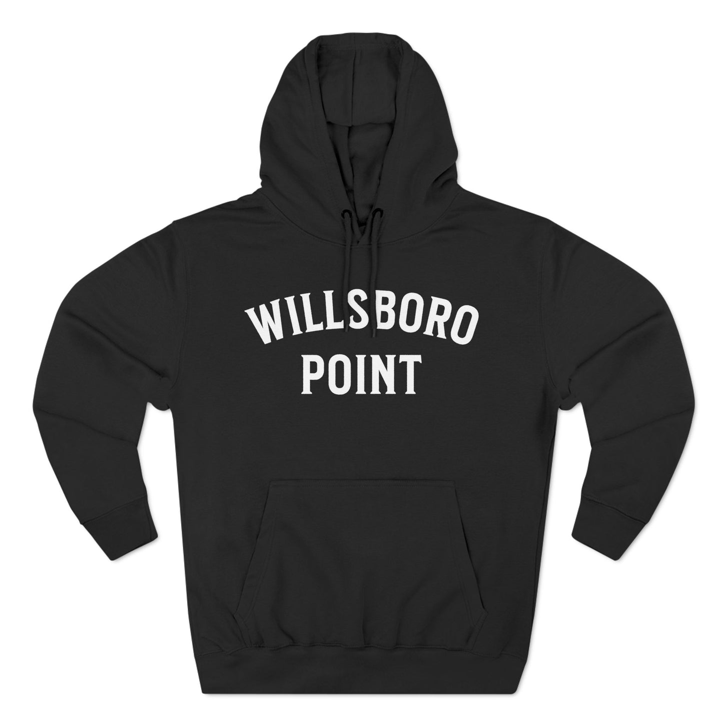 WILLSBORO POINT white print Lane Seven Fleece Hoodie