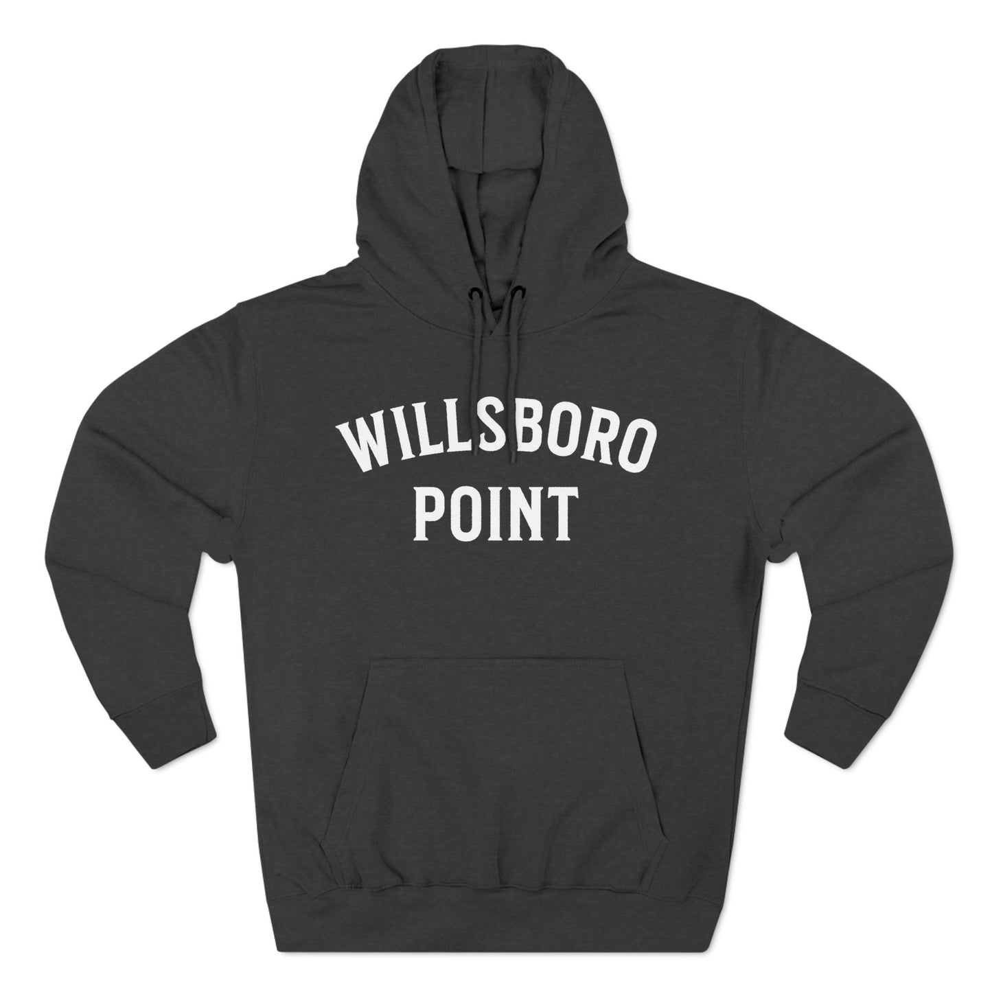 WILLSBORO POINT white print Lane Seven Fleece Hoodie