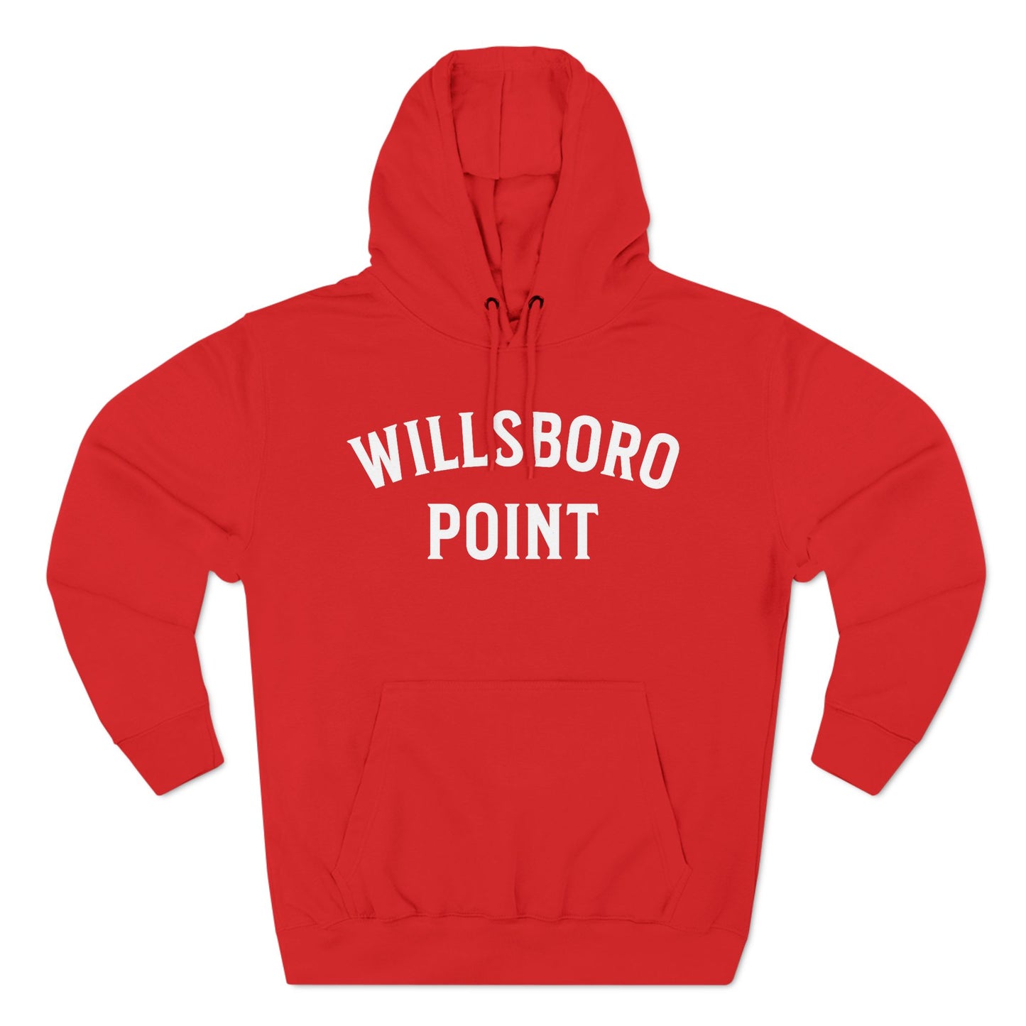 WILLSBORO POINT white print Lane Seven Fleece Hoodie