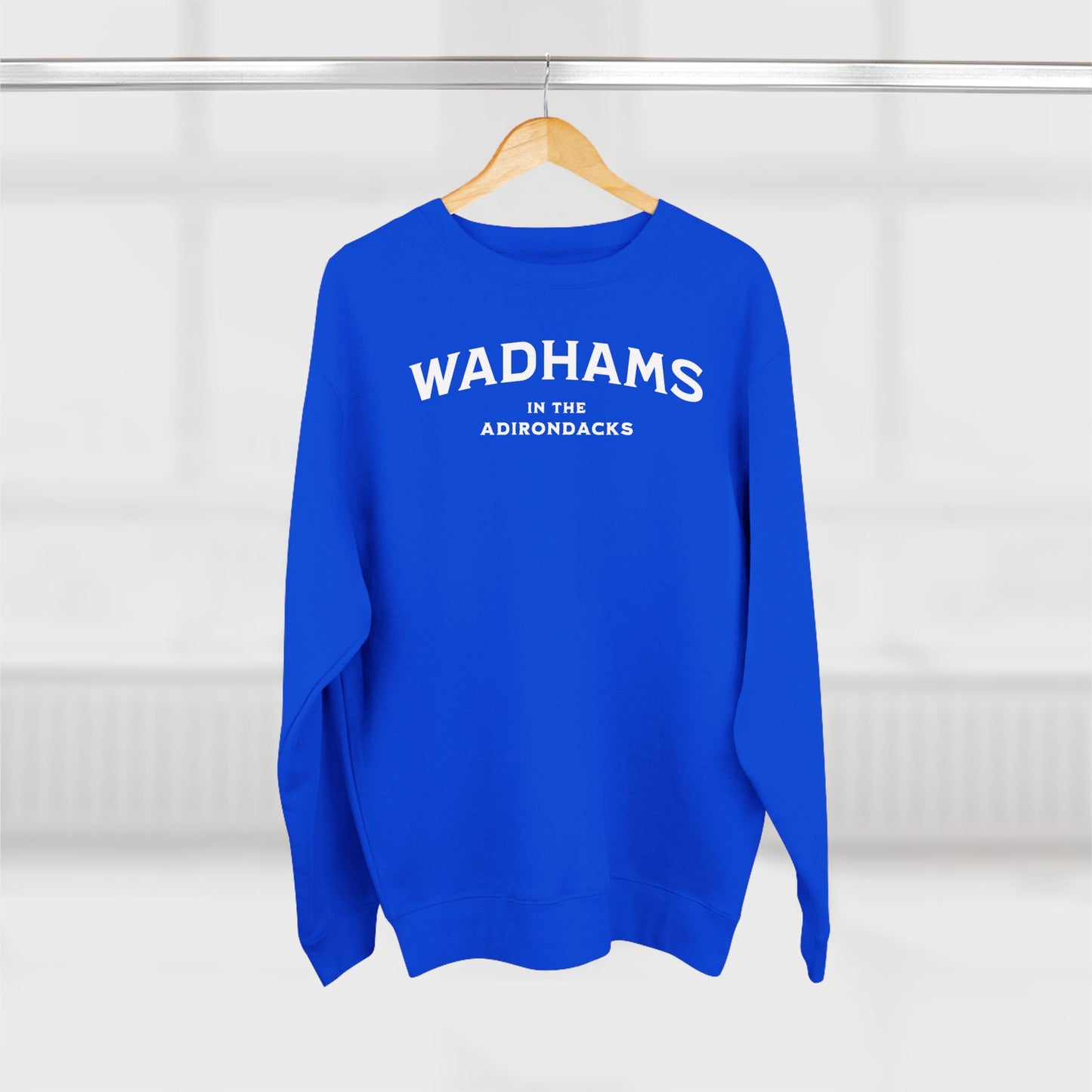 WADHAMS white print Lane Seven Unisex Crewneck Sweatshirt -