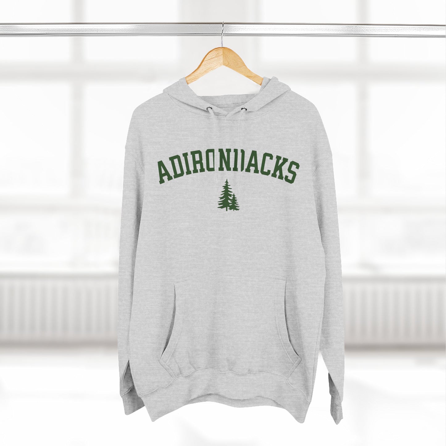 ADIRONDACKS green print Lane Seven Fleece Hoodie