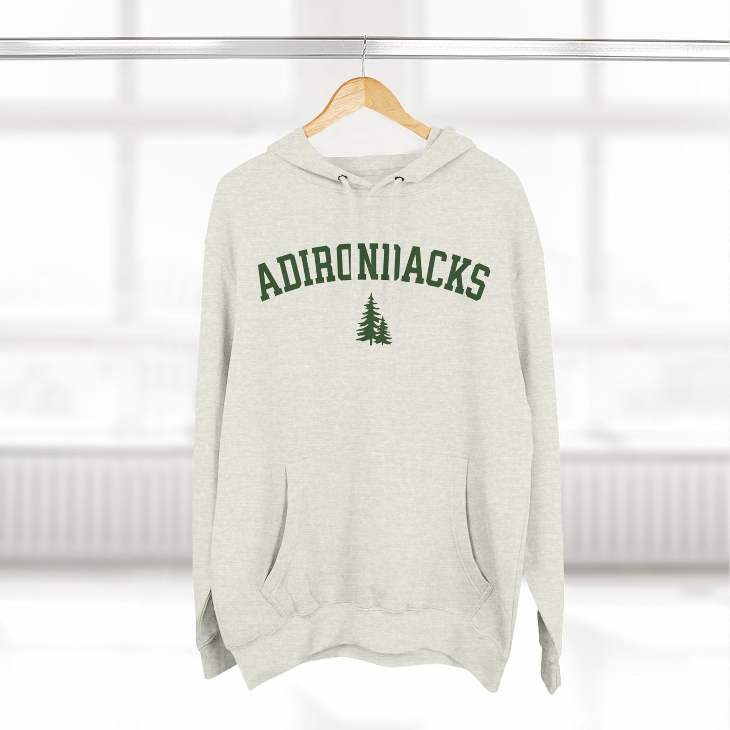 ADIRONDACKS green print Lane Seven Fleece Hoodie