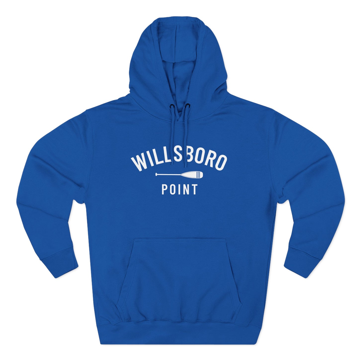 WILLSBORO POINT white print Lane Seven Fleece Hoodie