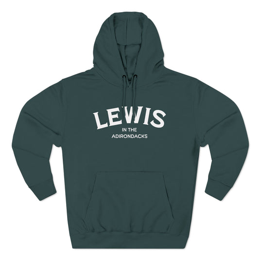 LEWIS white print Lane Seven Fleece Hoodie