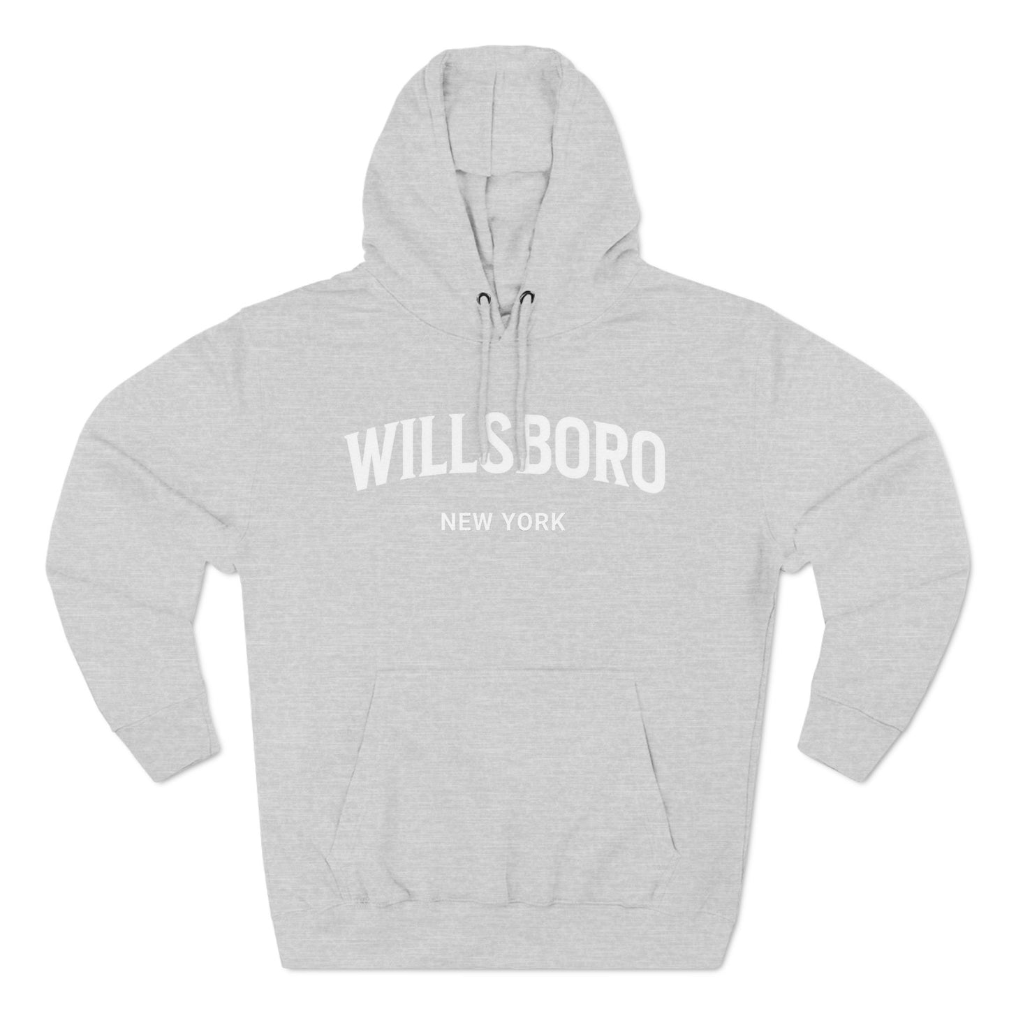 WILLSBORO white print Lane Seven Fleece Hoodie