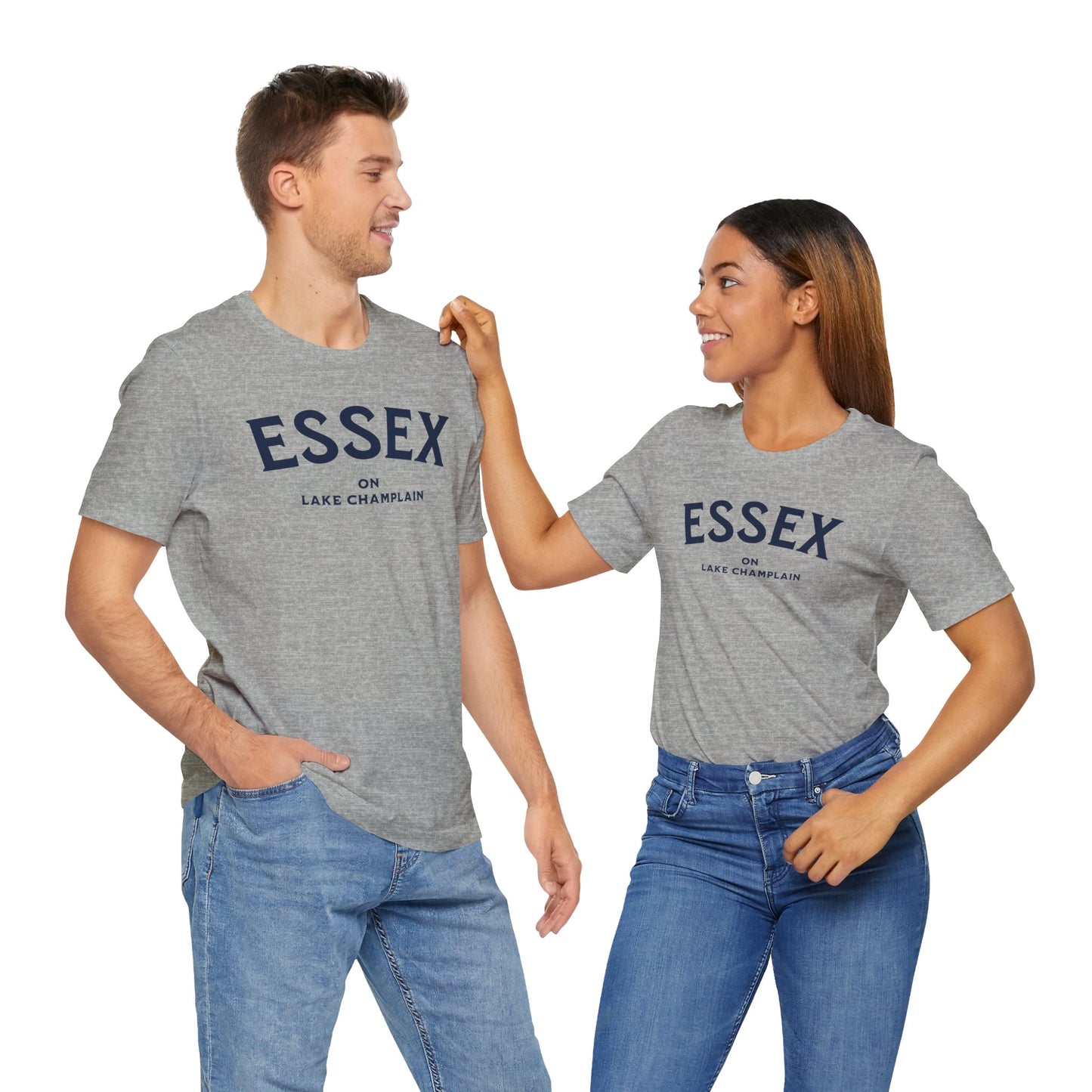 ESSEX navy print Bella Canvas Short Sleeve Tee