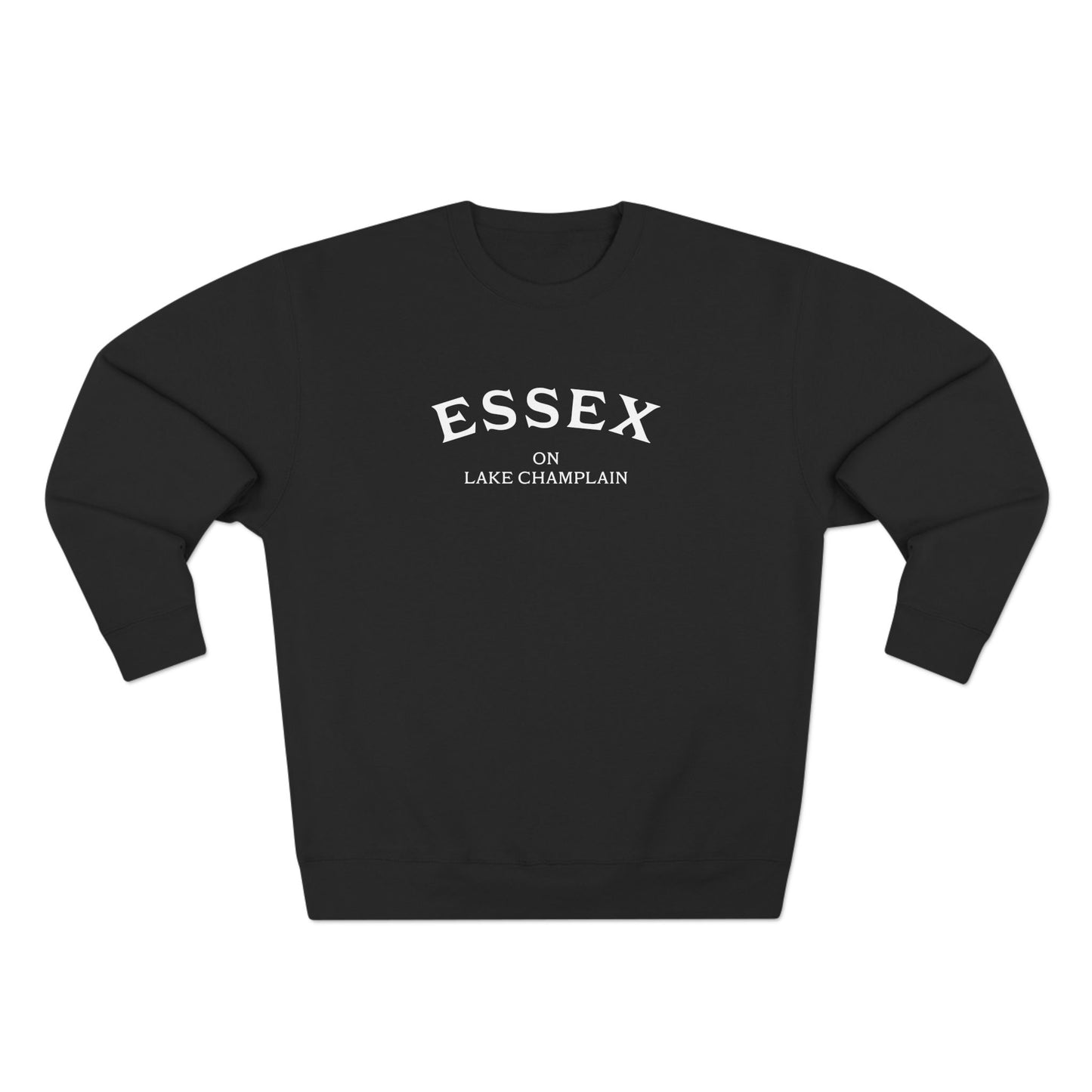 ESSEX white print Lane Seven Crew Sweatshirt