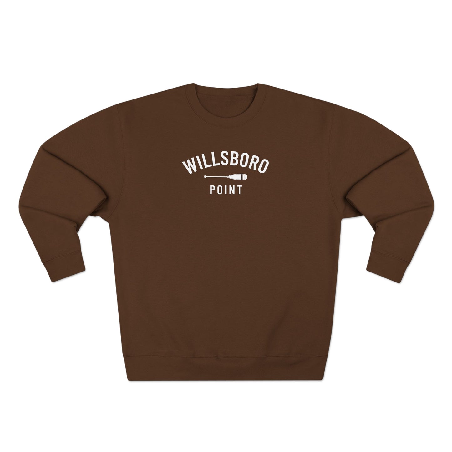 WILLSBORO POINT- white print Lane Seven Crew Sweatshirt