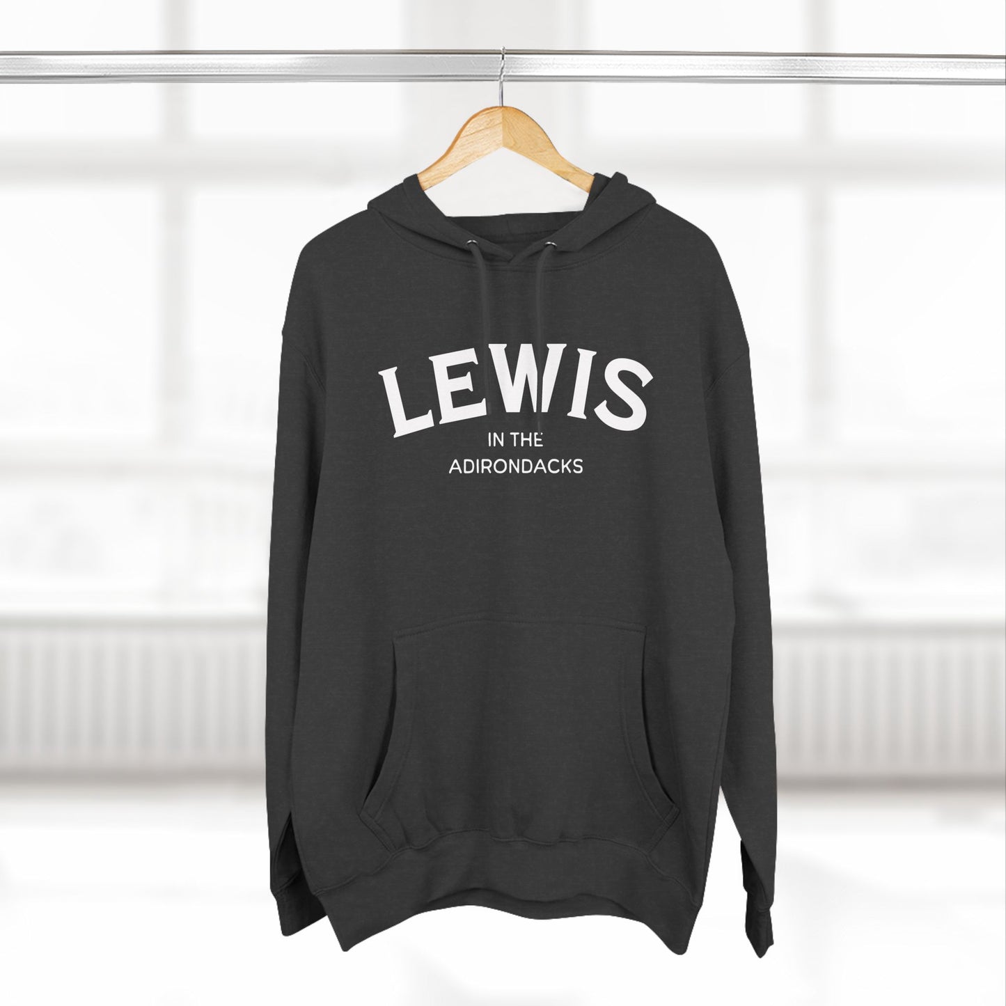 LEWIS white print Lane Seven Fleece Hoodie