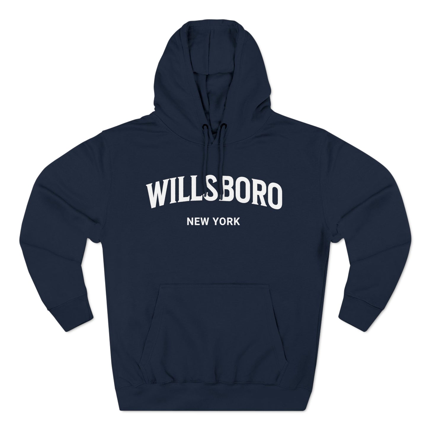 WILLSBORO white print Lane Seven Fleece Hoodie