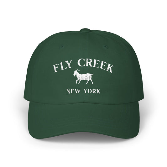 FLY CREEK -white print Classic Dad Cap