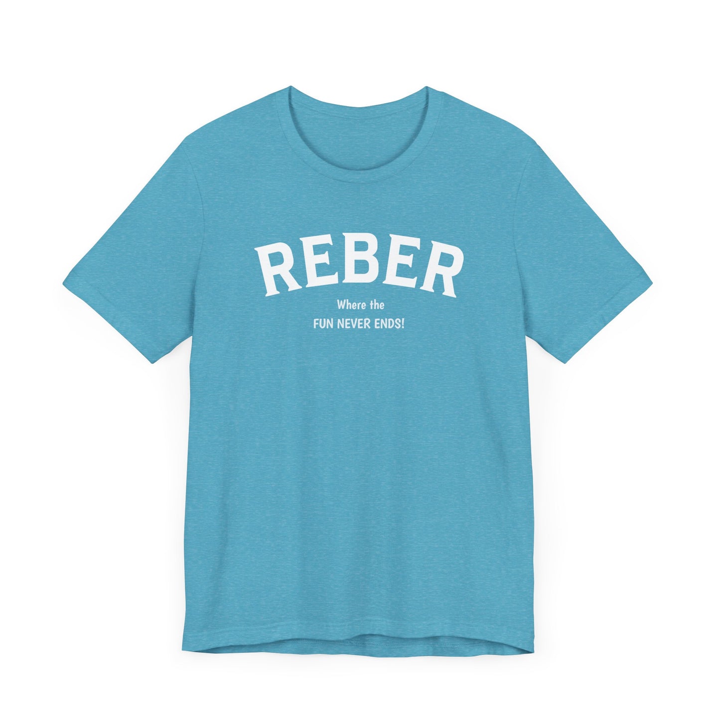 REBER white print Bella Canva Short Sleeve Tee