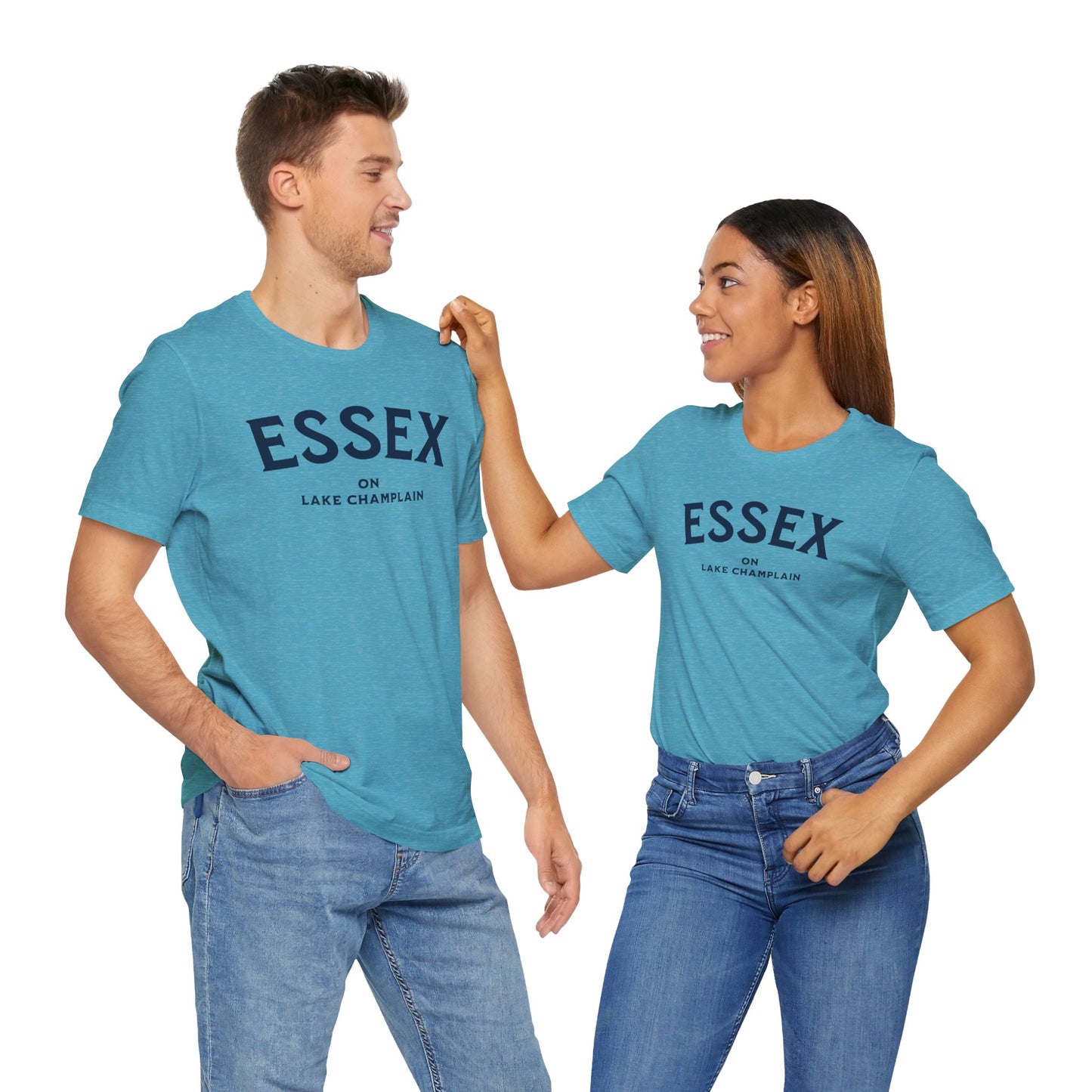 ESSEX navy print Bella Canvas Short Sleeve Tee