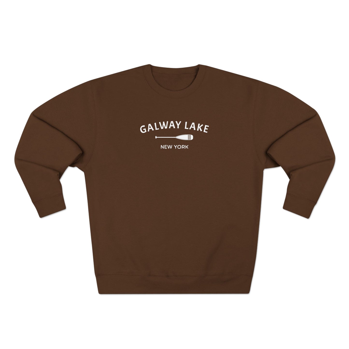 GALWAY LAKE- white print Lane Seven Crew Sweatshirt