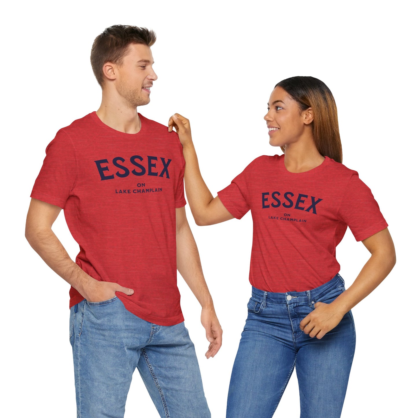 ESSEX navy print Bella Canvas Short Sleeve Tee