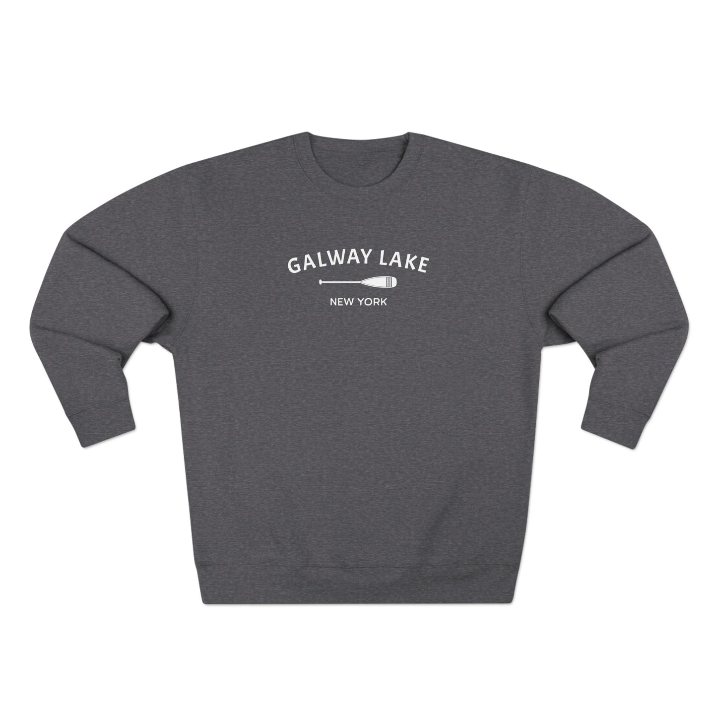 GALWAY LAKE- white print Lane Seven Crew Sweatshirt