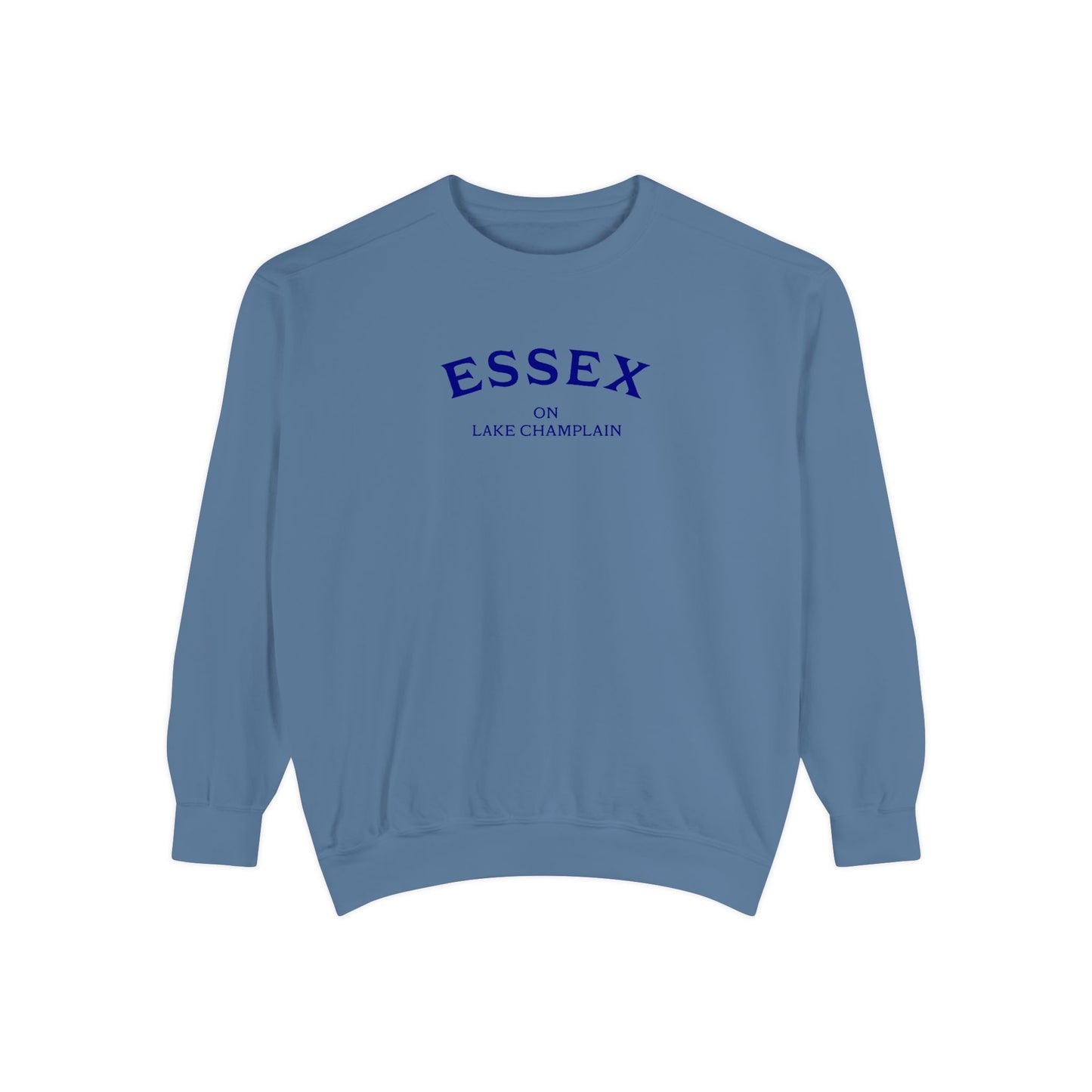 ESSEX navy print Comfort Colors Unisex Sweatshirt