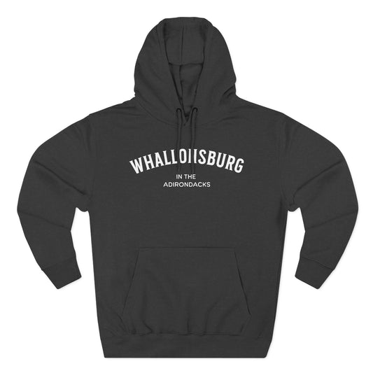 WHALLONSBURG white print Lane Seven Fleece Hoodie