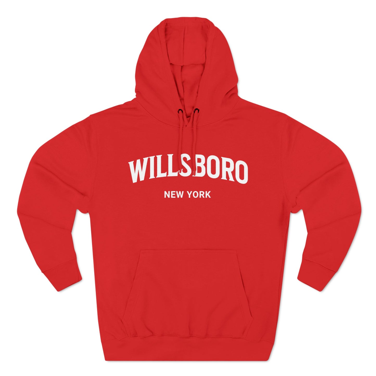 WILLSBORO white print Lane Seven Fleece Hoodie