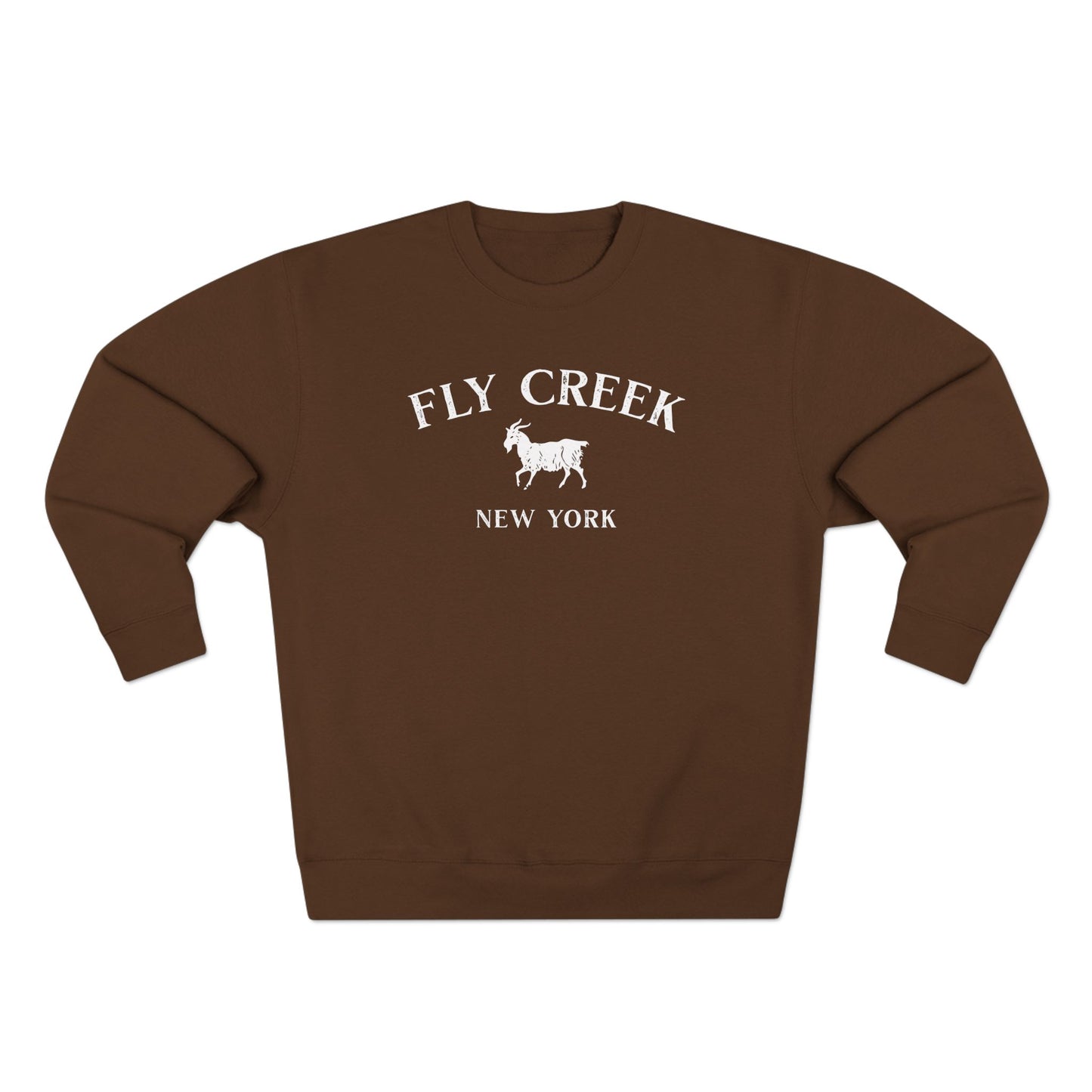 FLY CREEK white print Lane Seven Crew Sweatshirt