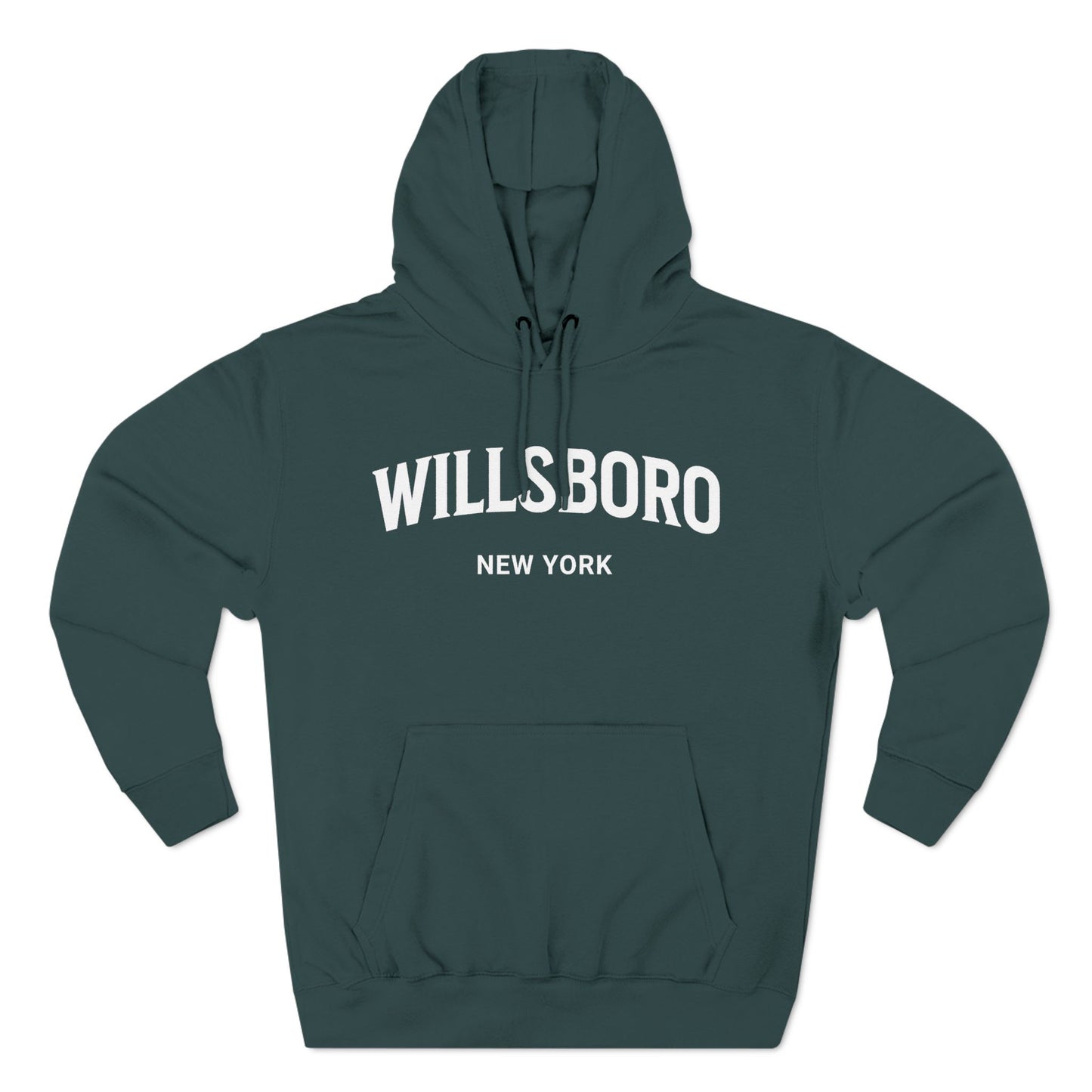 WILLSBORO white print Lane Seven Fleece Hoodie