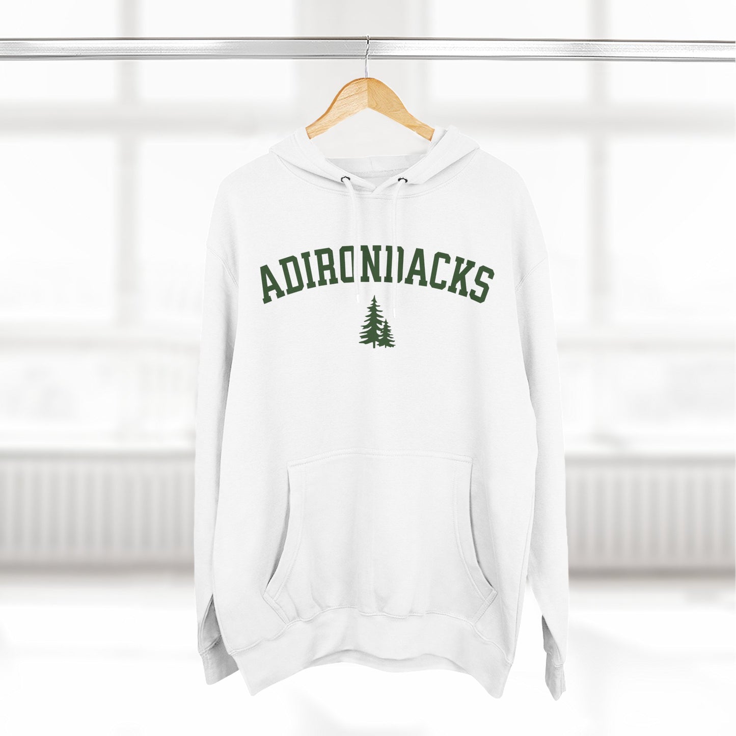 ADIRONDACKS green print Lane Seven Fleece Hoodie