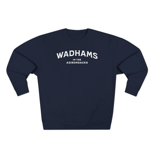 WADHAMS white print Lane Seven Unisex Crewneck Sweatshirt -
