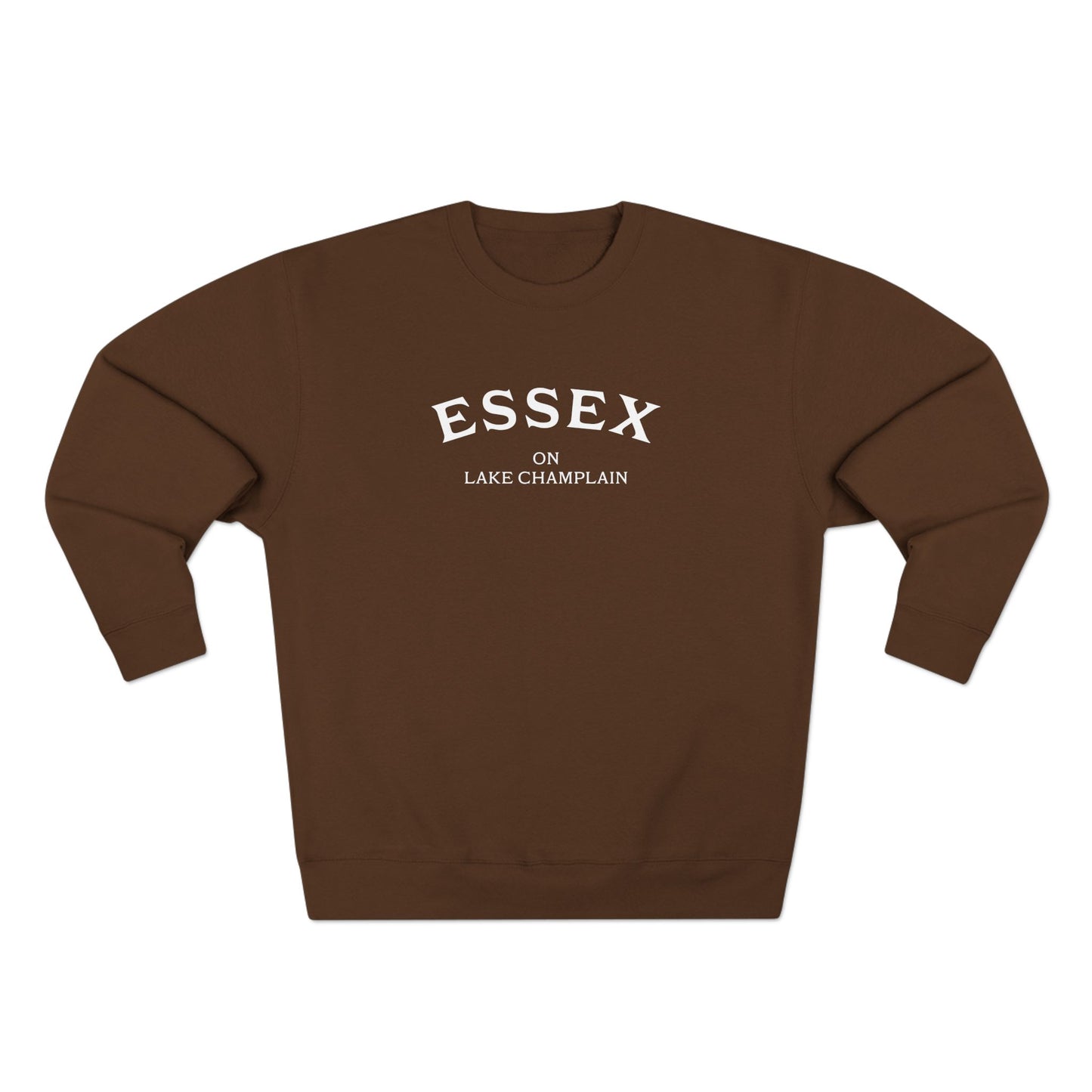 ESSEX white print Lane Seven Crew Sweatshirt