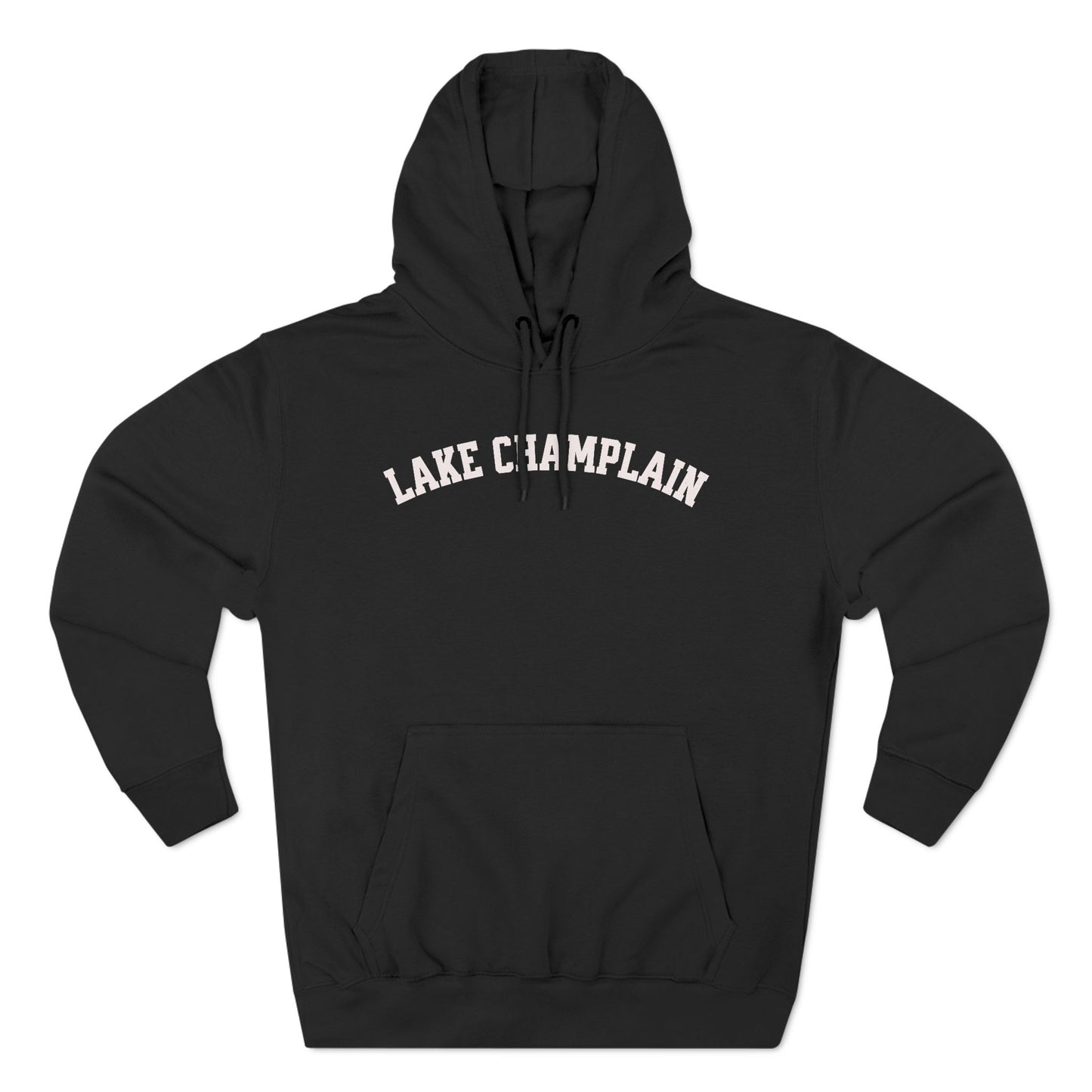 LAKE CHAMPLAIN white print Lane Seven Fleece Hoodie