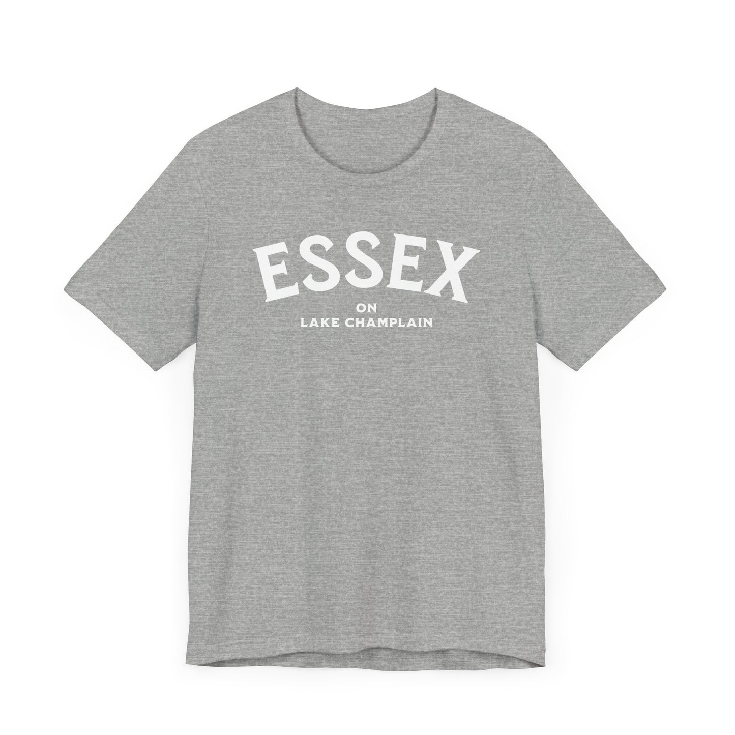 ESSEX white print Short Sleeve Tee