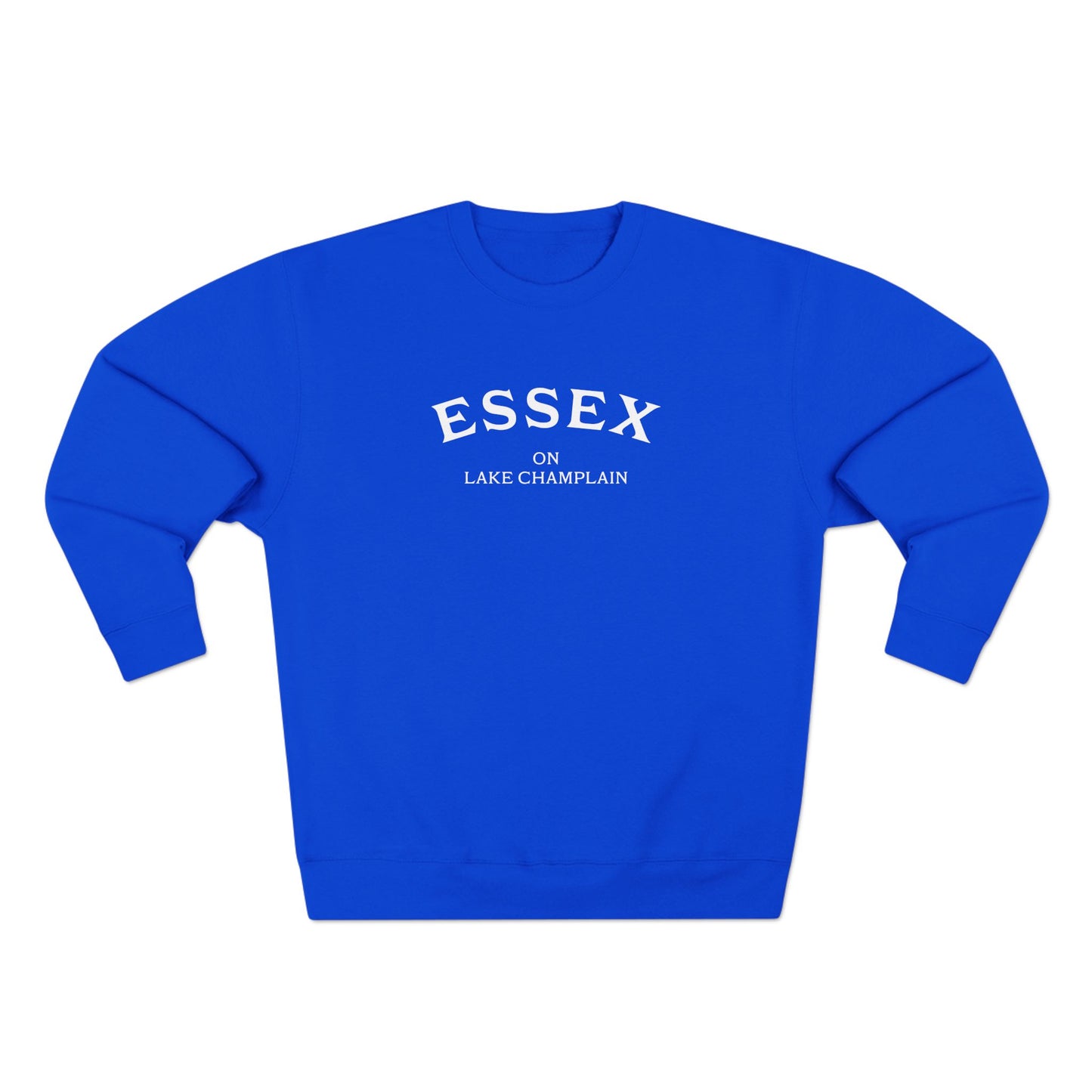 ESSEX white print Lane Seven Crew Sweatshirt