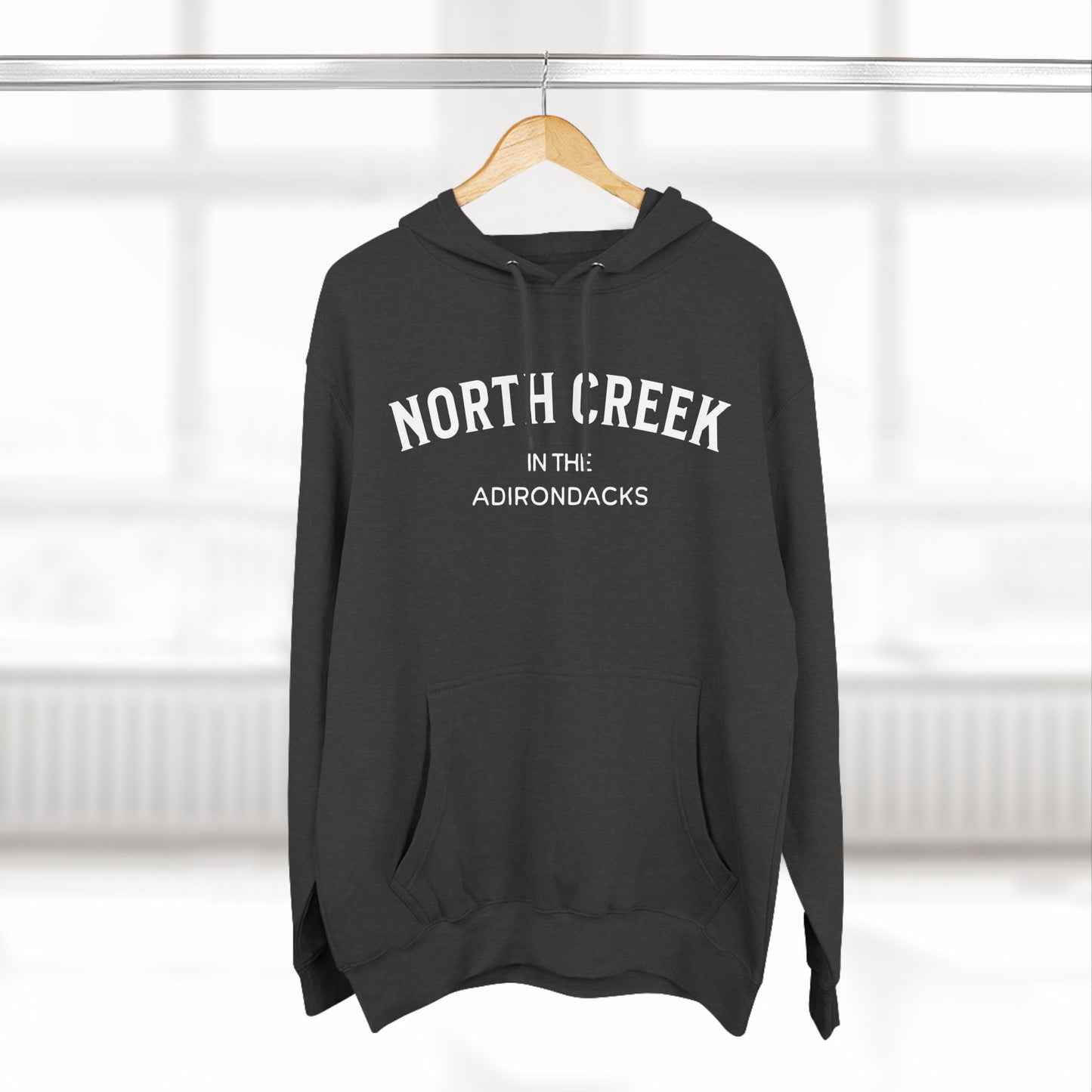 NORTH CREEK white print Lane Seven Fleece Hoodie