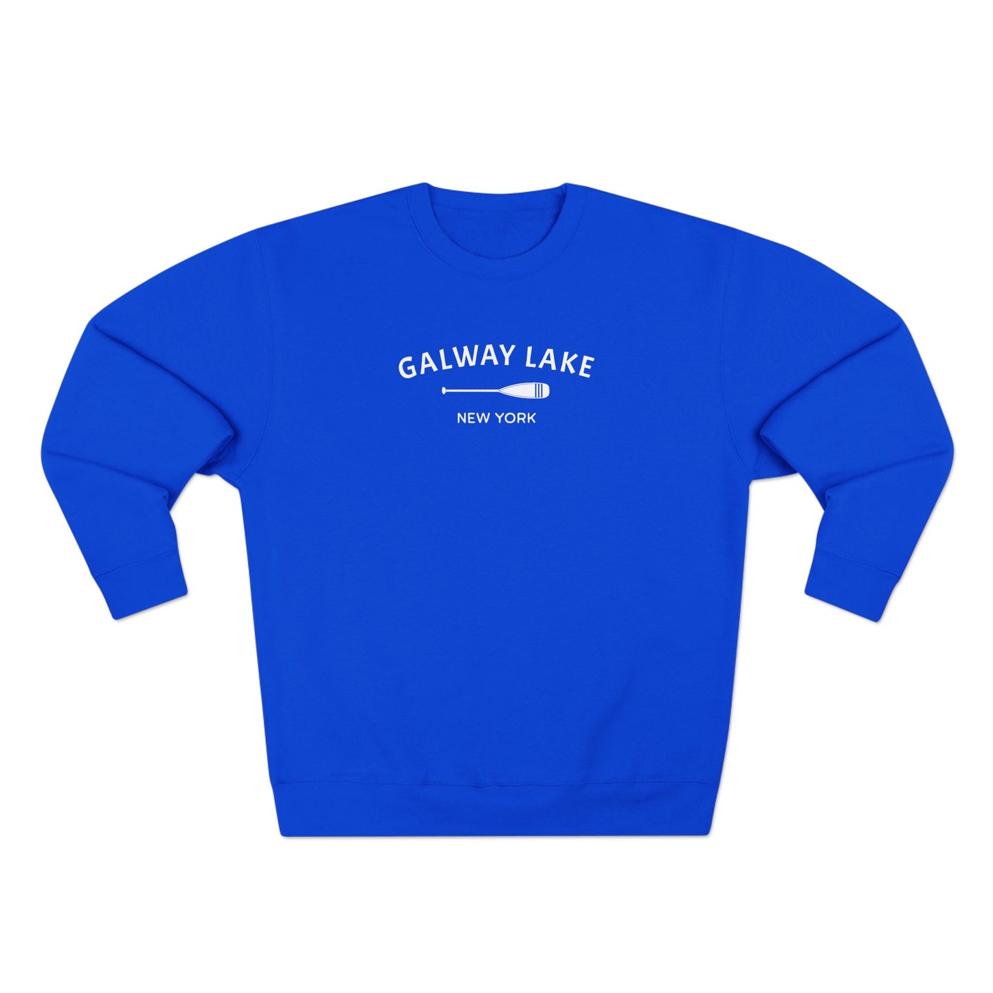 GALWAY LAKE- white print Lane Seven Crew Sweatshirt