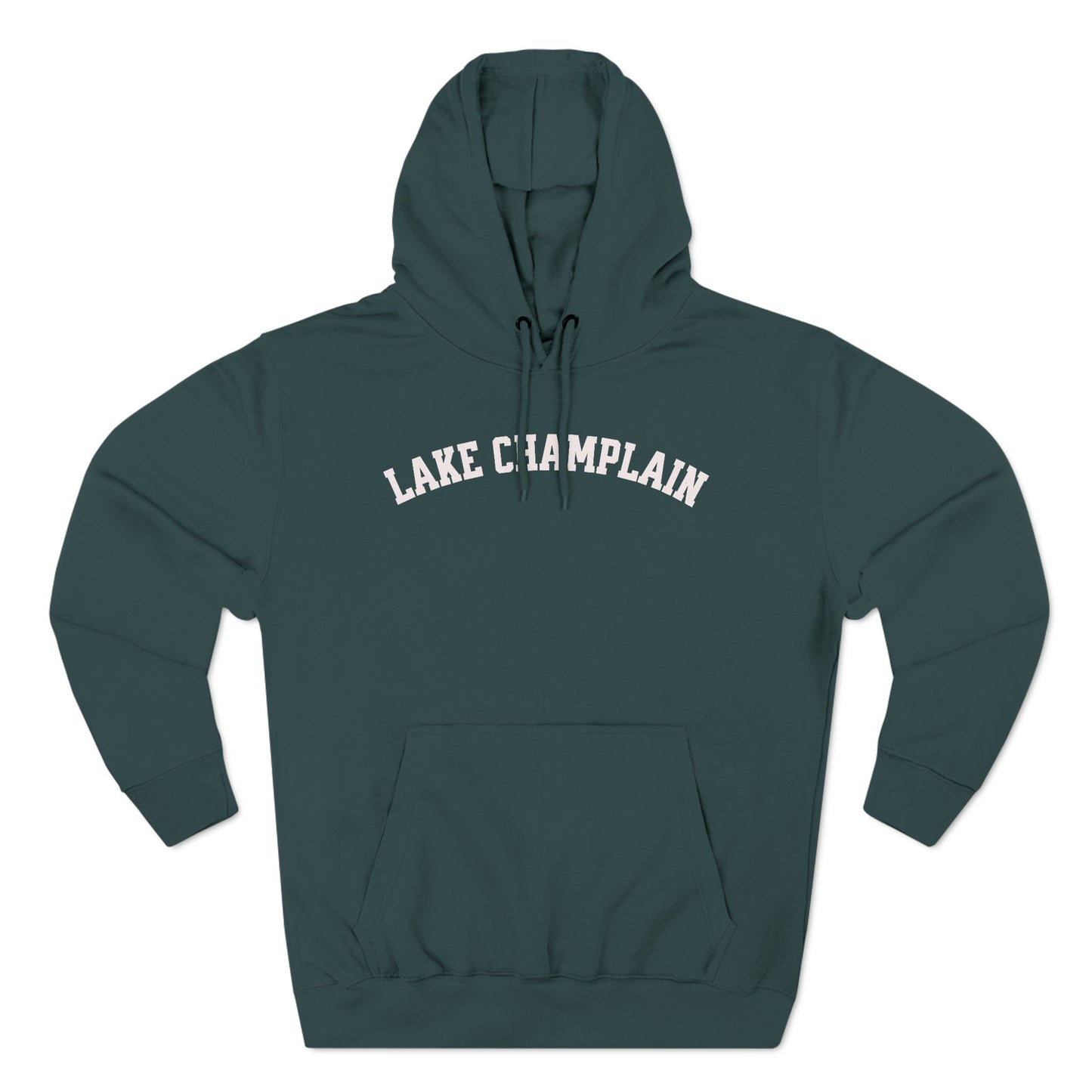 LAKE CHAMPLAIN white print Lane Seven Fleece Hoodie