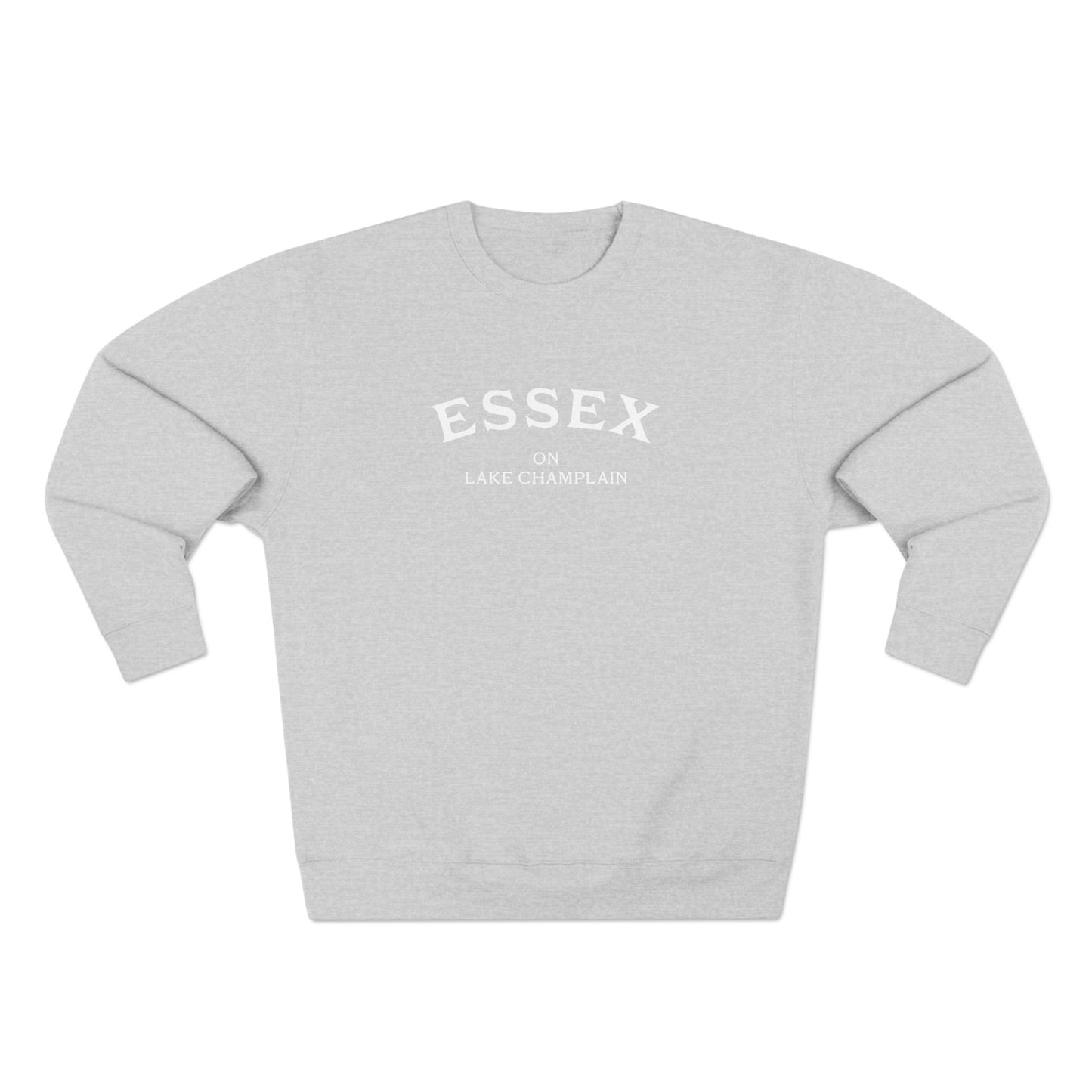 ESSEX white print Lane Seven Crew Sweatshirt
